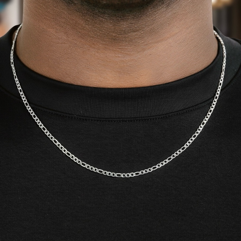 3mm Figaro Chain stainless steel